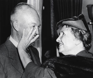 Helen Keller et le Président Eisenhower