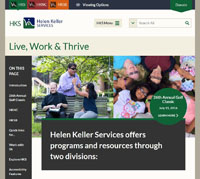 Site Helen Keller Services (en anglais)