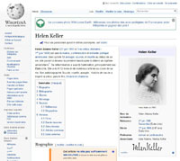 Biographie d'Helen Keller sur Wikipedia