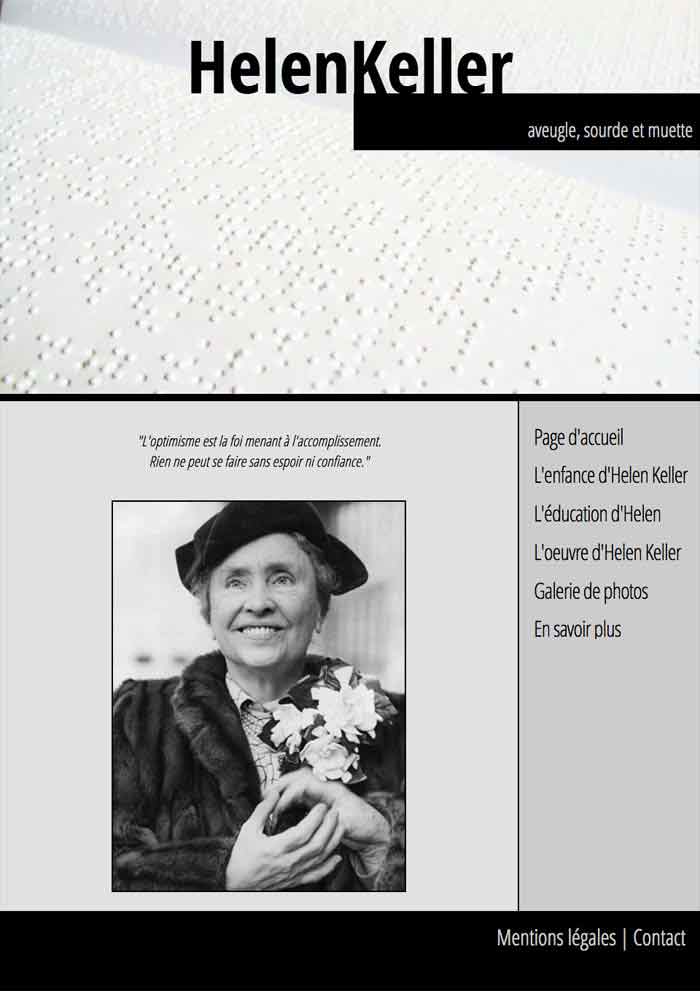 Photographie du site de Helen Keller